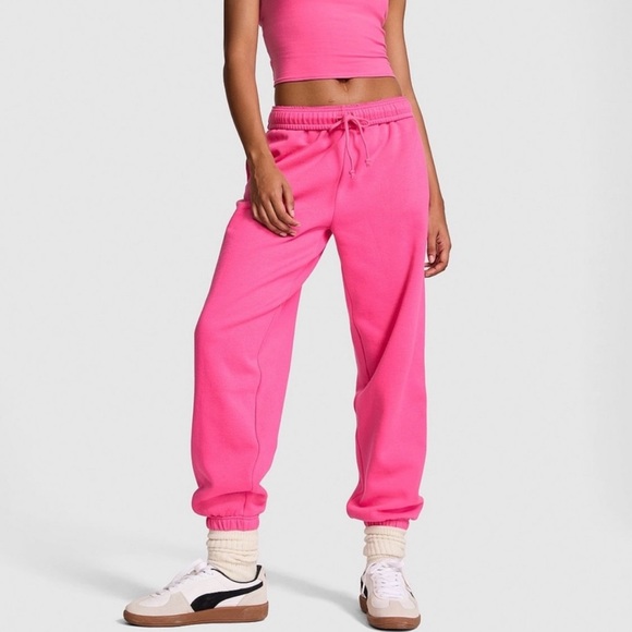 Pink by VS Ivy Fleece Sweatpants XL Bling - Picture 2 of 3